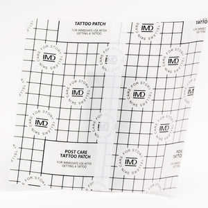 IMD Post Care Tattoo Patch — breathable, transparent medical-grade wrap for immediate use after getting a new tattoo